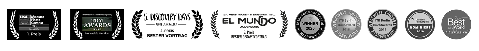 Auszeichnungen & Awards Lutz Jäkel