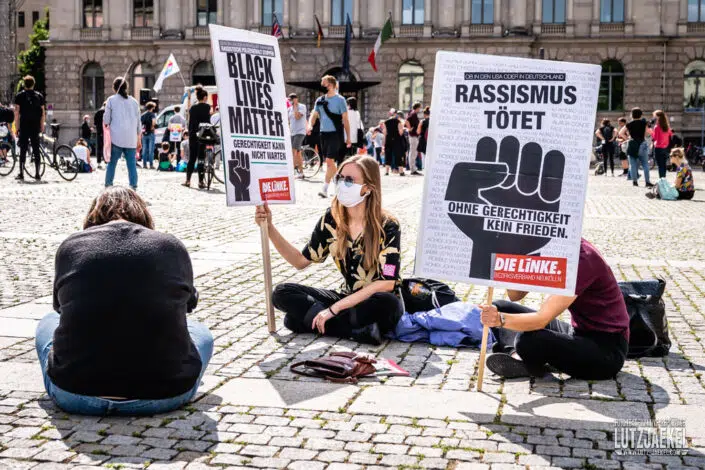 Gegendemo Corona Demo in Berlin