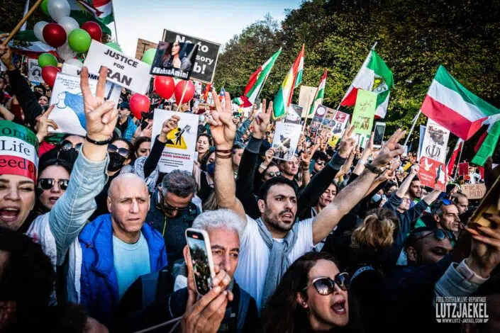 Proteste in Berlin gegen das Mullah-Regime im Iran